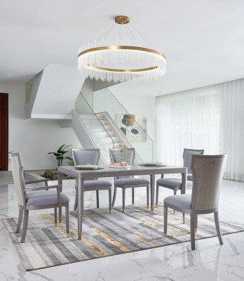 Complete set table with 6 chairs luxury furniture hotel Dubai furnishings