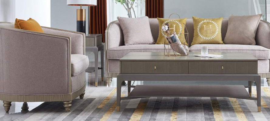 Upholstered Sofa Set 3+1 Seating Set Design Sofas Couches Textile Modern Sets