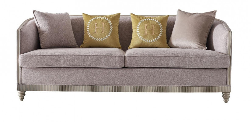 Upholstered Sofa Set 3+1 Seating Set Design Sofas Couches Textile Modern Sets