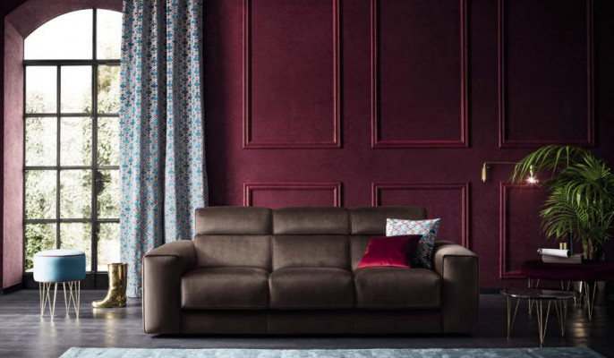 Luxury furniture living room sofas sofa 3-seater modern solid wood Italian style