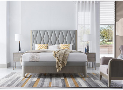 Bedroom set bed nightstand design modern luxury bed group