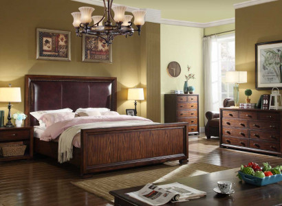 Bed 2x Nightstand 3-piece Bedroom Sets Designer Luxury Beds Complete Set
