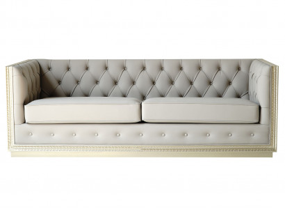 Chesterfield Living Room Sofas Italian Sofa Couch 3 Seater 220 cm Upholstery