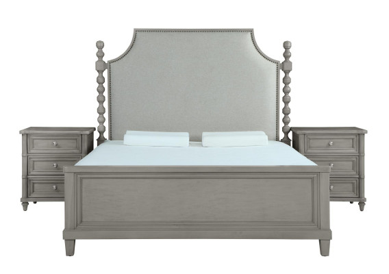 Classic country house furniture royal bedroom furniture 3-piece bed