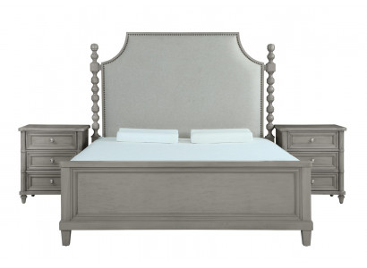 Classic country house furniture royal bedroom furniture 3-piece bed
