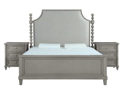 Classic country house furniture royal bedroom furniture 3-piece bed