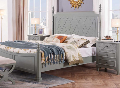 Classic bed, 2x bedside tables, 3-piece bedroom set, new luxury bed 150x200 new