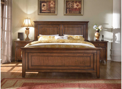 Bed Double Bed Bed 2x Nightstands Wood Design Beds Bedroom 3-piece Set