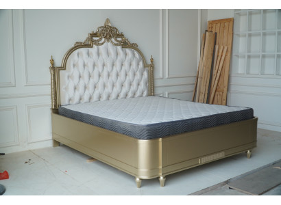 Chesterfield wood double bed design upholstered bed king size bedroom 180x200