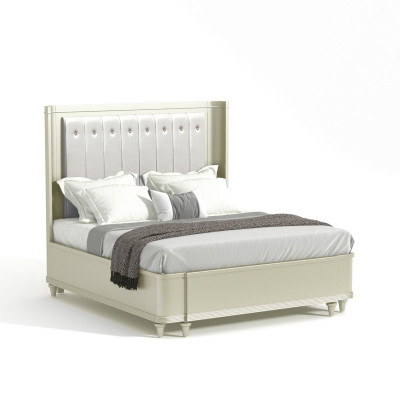 Upholstered Design Luxury Bed 180 x 200cm Fabric Beds Leather Modern Bedroom