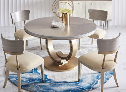 Designer dining table luxury dining room tables upholstery wood stainless steel table round