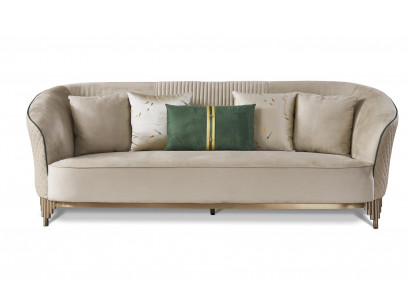 Three-seater 3-seater designer sofa upholstered sofas couches fabric textile leather