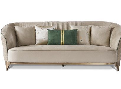 Three-seater 3-seater designer sofa upholstered sofas couches fabric textile leather