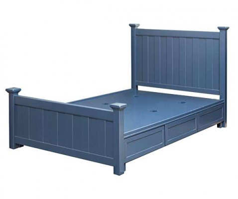 Classic double bed beds wood bed cottage style real wood