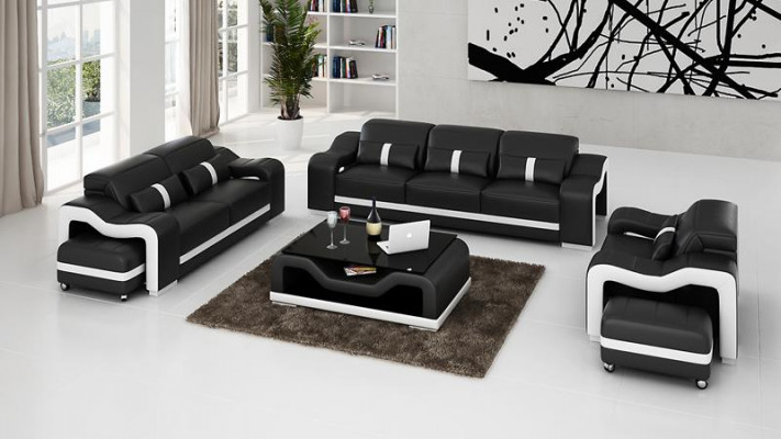 Sofa Set Modern Couch Sofa Seating 3+1+1 Complete Set New Living Room