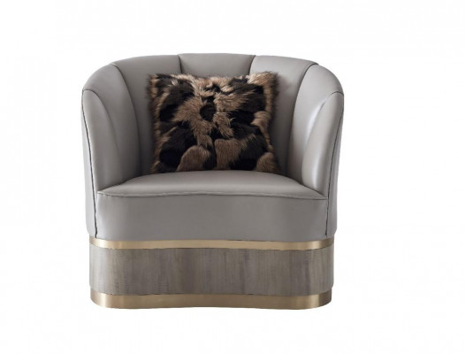 Armchair Designer Chair Upholstery Relax Fabric Textile Leather Lounge Club Single Seater New