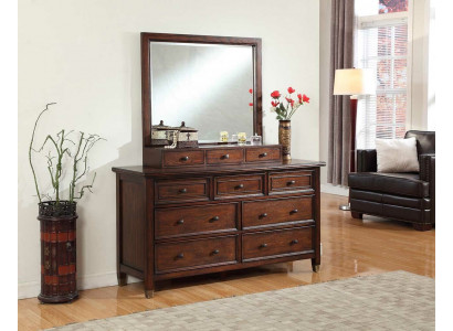 Buffet sideboard dresser with mirror real handmade wood classic sideboards