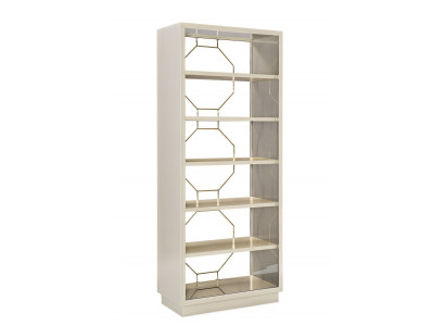 Regal partition shelves sideboard vitrine stainless steel wood luxury furniture