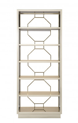 Regal partition shelves sideboard vitrine stainless steel wood luxury furniture