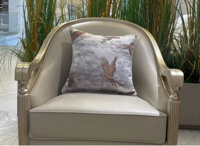 Armchair Italian style furniture decor furniture wood chair single-seater royal