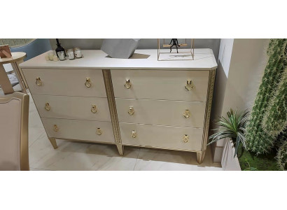 Sideboard 160 cm dresser bedroom furniture wood legs multifunctional modern