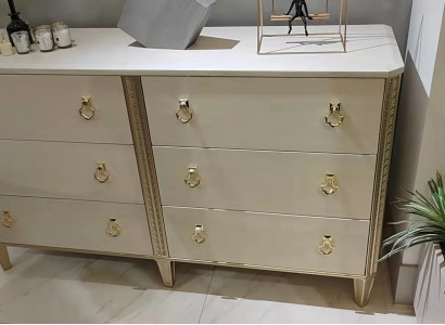 Sideboard 160 cm dresser bedroom furniture wood legs multifunctional modern