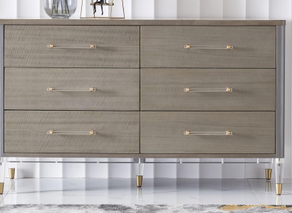 Design dresser with 6 drawers sideboard lowboard cabinet sideboard