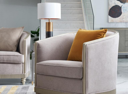Armchair Single-seater Royal Chair Throne Upholstered Lounge Chairs Sofa Hotel