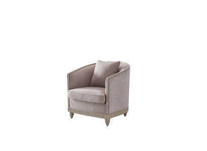 Living room luxury armchair hotel upholstery decor modern single-seater designer grey