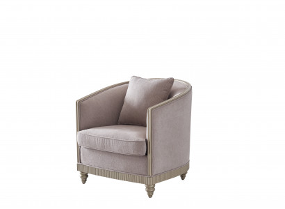 Living room luxury armchair hotel upholstery decor modern single-seater designer grey