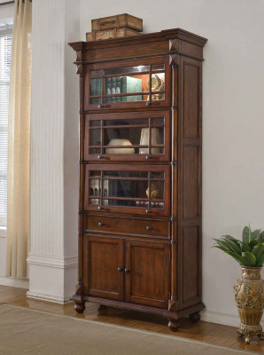 Classic bookcase bookshelf display cabinet vitrine cabinet glass cabinet.