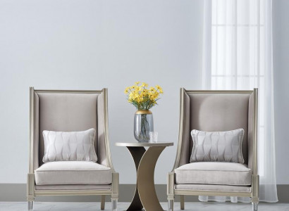 Armchair One-Seater Royal Chair Throne Upholstery Lounge Deco Chairs Sofa Hotel