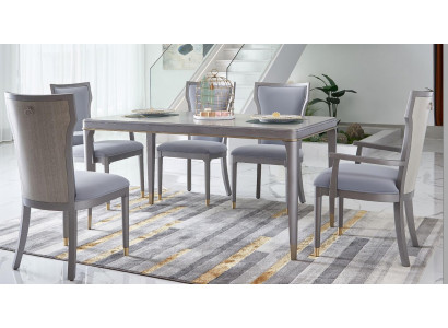 Luxury Furniture Dining Table Table Dining Room Living Room Wood Stainless Steel Design