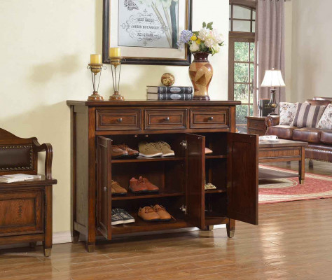 Shoe cabinet 3 compartments shoe rack shelf brown shoe tilting cabinet shoe chest of drawers chest of drawers