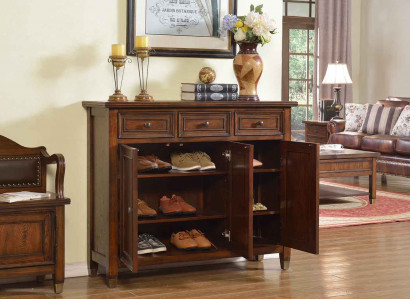 Shoe cabinet 3 compartments shoe rack shelf brown shoe tilting cabinet shoe chest of drawers chest of drawers