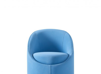 Blue Design Hotel Lounge Club Armchair Upholstered Chairs Living Room