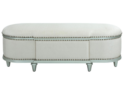 Oval ottoman trunk classic footstool footrest bench seat bench