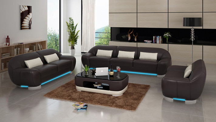 Leather sofa couch sectional corner sofa set design decor modern sofa