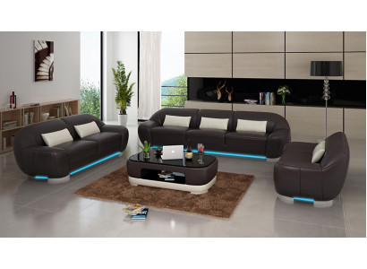 Leather sofa couch sectional corner sofa set design decor modern sofa