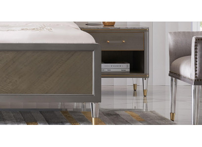 Bedside table luxury wood bedside tables consoles night modern style