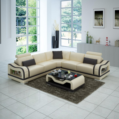 Leather sofa couch living landscape corner sofa corner set design modern sofa with USB