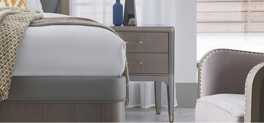 Design nightstand console metal decor gloss tables consoles bedroom