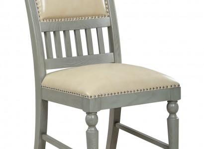 Design upholstered chair chairs back dining room office seat wood 1x chair leather chair