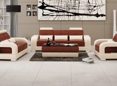 Leather sofa couch suite 3+2+1 seater set design modern sofa with USB