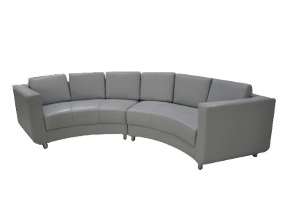 Round sofa furniture leather sofas couches upholstery seating round landscape corner new
