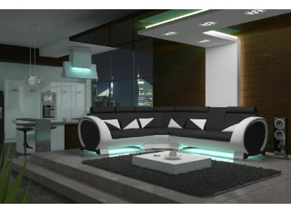 CORNER SOFA CORNER COUCH DESIGN *COLOR CHOICE* SOFA LEATHER COUCH LEATHER SOFA LEATHER SET