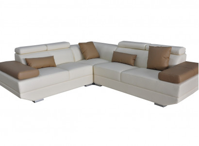 Leather sofa couch corner suite modern design sofa decor L-shape