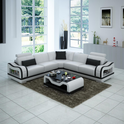 Leather sofa, sofa, couch, living area, corner sofa, corner, modern design, suite