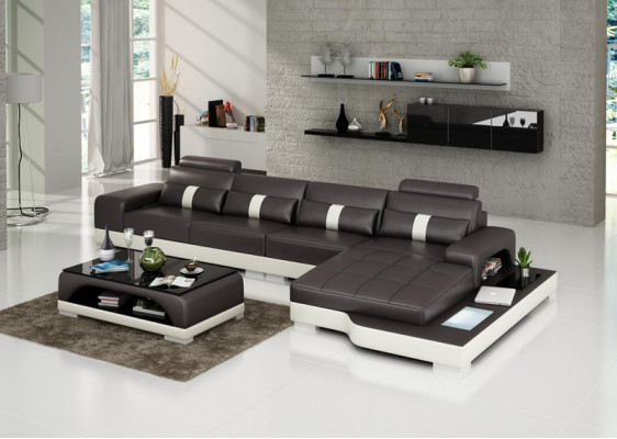 Discover comfort and style with our modern cushioned L-shaped sectional sofa.