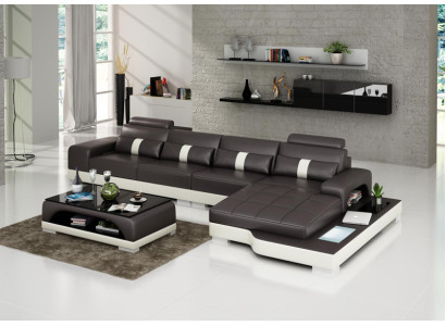 Discover comfort and style with our modern cushioned L-shaped sectional sofa.